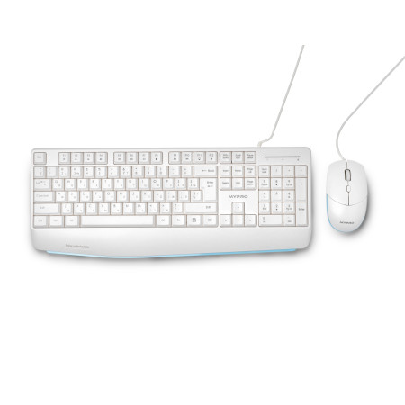 Клавиатура и мышь KM700UW PREMIUM White
